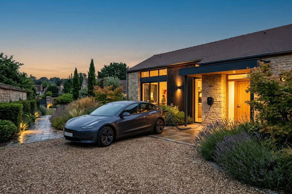 Mise en service réussie d'une installation borne de recharge à domicile à Saint-Laurent