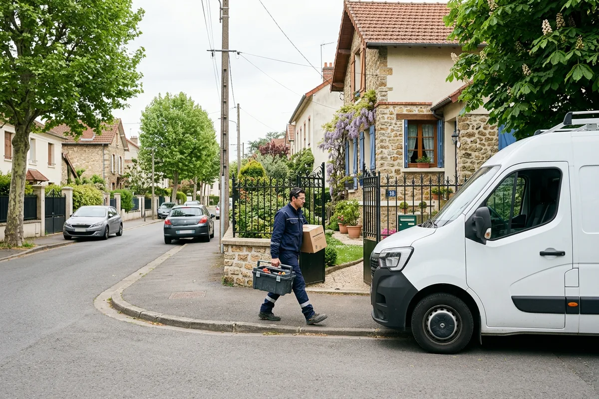 Déplacement d'un artisan pour l'installation borne de recharge de voiture électrique à Vigneulles-lès-Hattonchâtel Déplacement d'un artisan pour l'installation borne de recharge de voiture électrique à Vigneulles-lès-Hattonchâtel